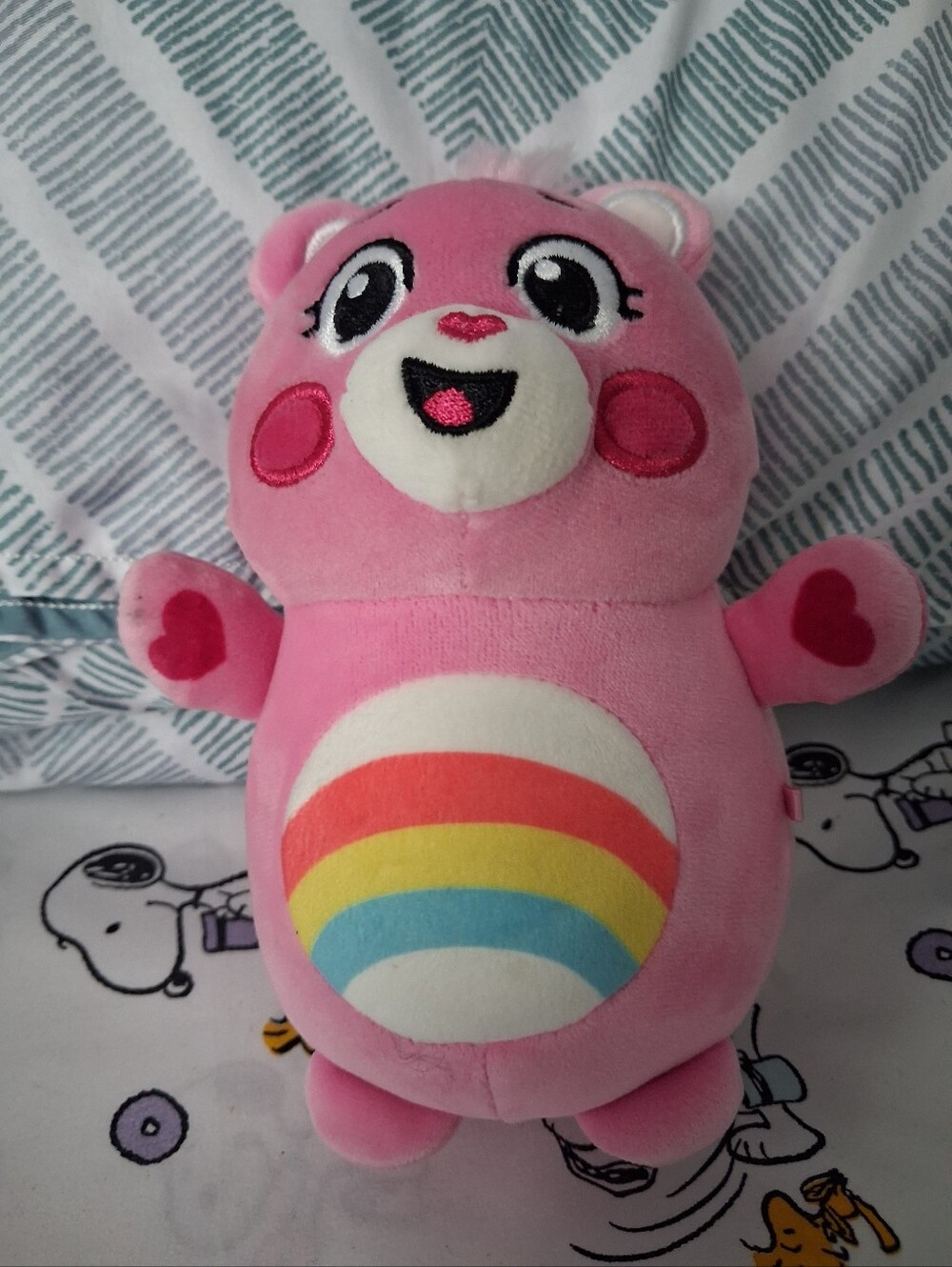 Squishmallows Hugmees Care Bears 10" Cheer Bear Plush Stuffed Animal